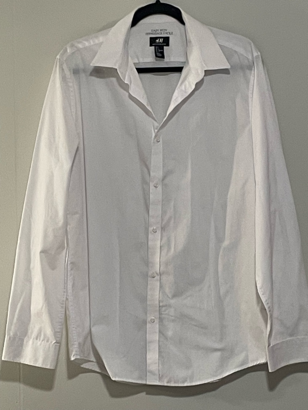H&M White Men's Dress Shirt - Classic Button-Down